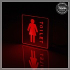 LED75502 EMERGENCY WOMAN WC RED